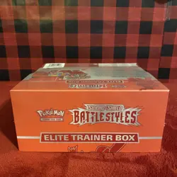 POKEMON TCG BATTLE STYLES RED FACTORY SEALED ELITE TRAINER BOX ETB - Image 5