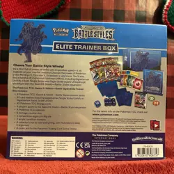 POKEMON TCG BATTLE STYLES BLUE FACTORY SEALED ELITE TRAINER BOX ETB - Image 3