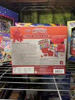 POKEMON TCG BATTLE STYLES RED FACTORY SEALED ELITE TRAINER BOX ETB - Image 3