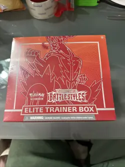 Factory Sealed Pokemon TCG Battle Styles (Red) Elite Trainer Box (ETB) - Image 1