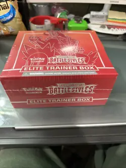 Factory Sealed Pokemon TCG Battle Styles (Red) Elite Trainer Box (ETB) - Image 2