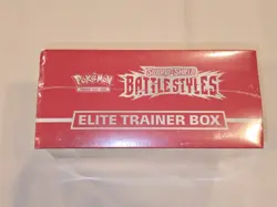 POKEMON TCG BATTLE STYLES RED FACTORY SEALED ELITE TRAINER BOX ETB - Image 4