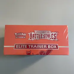 Pokemon TCG Battle Styles ETB Elite Trainer Box 2021 Red Factory Sealed Unopened - Image 2