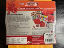 Factory Sealed Pokemon TCG Battle Styles (Red) Elite Trainer Box (ETB) - Image 3