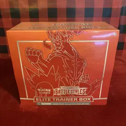 POKEMON TCG BATTLE STYLES RED FACTORY SEALED ELITE TRAINER BOX ETB - Image 1