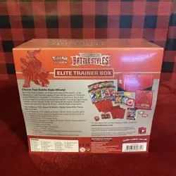 POKEMON TCG BATTLE STYLES RED FACTORY SEALED ELITE TRAINER BOX ETB - Image 3