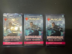 Lot of 3 Magic: The Gathering Kamigawa: Neon Dynasty Draft Booster Packs - Image 1