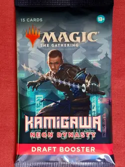 Magic The Gathering KAMIGAWA NEON DYNASTY New Sealed DRAFT Booster Pack MTG - Image 1