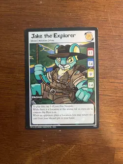 Neopets TCG Promo Card Jake the Explorer P21 Wizards 2006 - Image 1