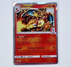 Charizard 181/SM-P KFC Promo Chaki Kids Meal Indonesian Holo Pokemon Card - Image 1