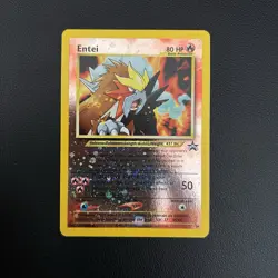 Pokemon TCG Entei WoTC Black Star Promo #34/53 Reverse Holo Card - NM - Image 1