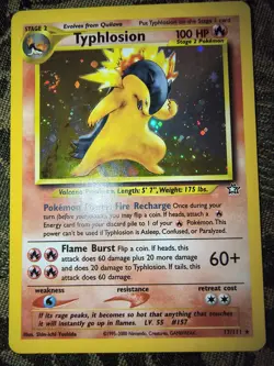 Pokemon Typhlosion Neo Genesis 17/111 Holo Rare Card NM The Pokemon Company - Image 1