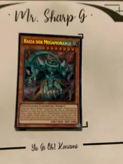 RAIZA DER MEGAMONARCH - DUEA-DE041 DEUTSCH Yu-Gi-Oh! CARD SECRET RARE HOLO TCG - Image 2