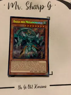 RAIZA DER MEGAMONARCH - DUEA-DE041 DEUTSCH Yu-Gi-Oh! CARD SECRET RARE HOLO TCG - Image 3