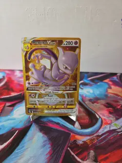 Pokemon Go Mewtwo VSTAR Holo Card 086/078 Secret - Image 1