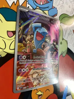 Team Rocket's Wobbuffet 203 Sv: Scarlet & Violet Promo Cards Holo NM - Image 2