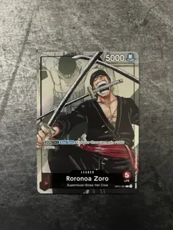 Roronoa Zoro - OP01-001 (Alternate Art) OP01-001 One Piece Promotion Cards Foil - Image 1