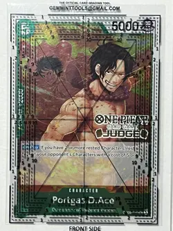 Portgas.D.Ace Judge Pack Vol. 6 One Piece Foil Stamped Promotion Card OP09-035 - Image 3