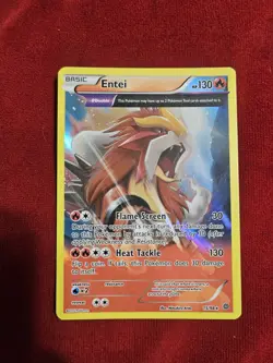 TCG POKEMON Basic ENTEI (15) XY Ancient Origins (AOR) HOLOFOIL RARE! #15/98 NP! - Image 2