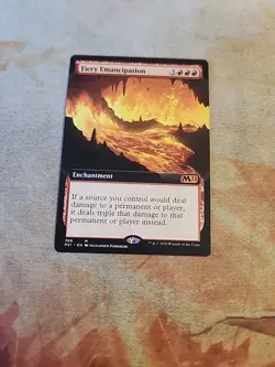 Fiery Emancipation Extended Art Core Set 2021 MTG LP - Image 1