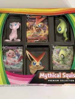 Pokemon TCG: Mythical Squishy Premium Collection Box Factory Sealed - Image 4