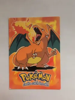 Pokemon Topps Charizard E6 of 12 Blue Label Non-Holo LP - Image 1