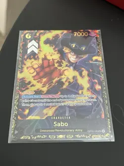 One Piece TCG - Sabo (Store Treasure Cup 2025 Champion Promo) Sealed NM IN HAND - Image 1