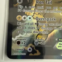 Pokemon Generations Pikachu EX XY 124 Full Art Holo Black Star Promo NM - Image 4