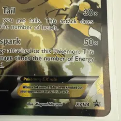 Pokemon Generations Pikachu EX XY 124 Full Art Holo Black Star Promo NM - Image 5