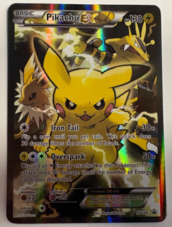 Pokemon Generations Pikachu EX XY 124 Full Art Holo Black Star Promo - Image 1
