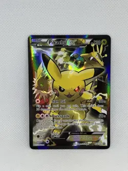 Pokemon Generations Pikachu EX XY 124 Full Art Holo Black Star Promo NM/MT - Image 1