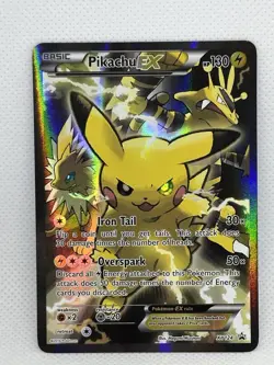 Pokemon Generations Pikachu EX XY 124 Full Art Holo Black Star Promo NM/MT - Image 2
