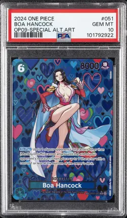 2024 ONE PIECE OP09-EMPERORS IN THE NEW WORLD SPECIAL ALT ART BOA HANCOCK PSA 10 - Image 1