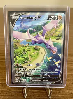 Pokemon TCG Aerodactyl V 180/196 2022 Lost Origin Alt Art Full Art NM/Mint - Image 1