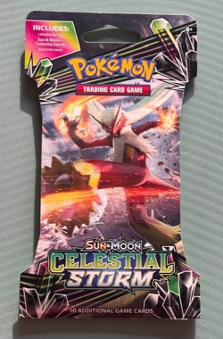 Pokemon TCG Sun and Moon Celestial Storm Booster Pack Factory Sealed NEW 2018 - Image 1