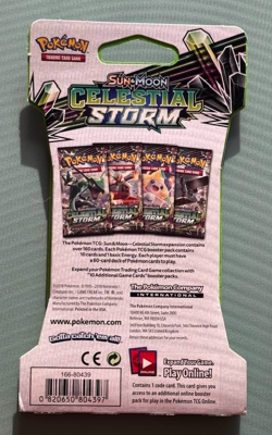 Pokemon TCG Sun and Moon Celestial Storm Booster Pack Factory Sealed NEW 2018 - Image 2