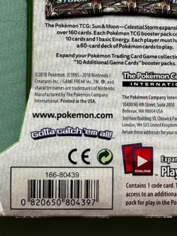 Pokemon TCG Sun and Moon Celestial Storm Booster Pack Factory Sealed NEW 2018 - Image 3