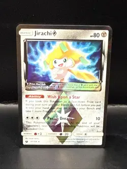 Pokemon TCG SM Celestial Storm Jirachi 97/168 Prism Star Ultra Rare Holo - Image 2