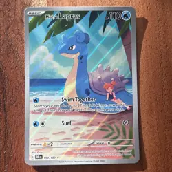 Pokemon TCG Misty's Lapras Destined Rivals 194/182 Illustration Rare NM - Image 1