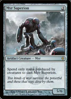 MTG magic cards 1x Myr Superion New Phyrexia Light Play, English - Image 1