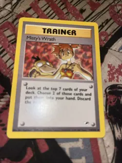 Pokemon 1995 Gym Heroes Misty's Wrath Trainer Card 114/132 Mint Condition - Image 1