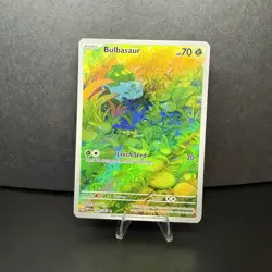Bulbasaur 166/165 Illustration Rare SV 151 Pokemon Card NM Secret Art - Image 1