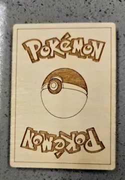 🔥 1999 Wooden Pokemon 1st Edition Sparkle Holo Charizard #4 🔥 Rare Card - Image 2