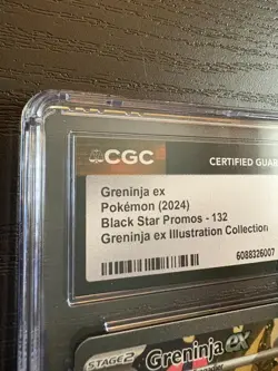 Greninja ex 132 CGC 9.5 MINT+ Scarlet & Violet Black Star Promo Card Holo - Image 3