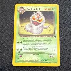 Pokemon Card - Dark Arbok 2/82 Holo Rare Team Rocket Set WOTC vintage NM Swirl - Image 1