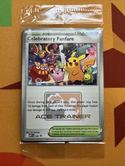 Pokemon Card Celebratory Fanfare (MEP028) 2025 Ace Trainer Promo [Broken Seal] - Image 1