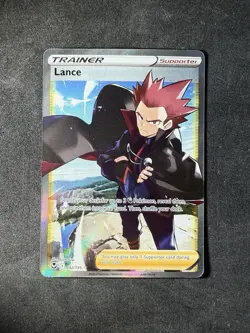 Pokemon Lance TCG Trainer Full Art Ultra Rare Holo Silver Tempest 192/195 NM - Image 1