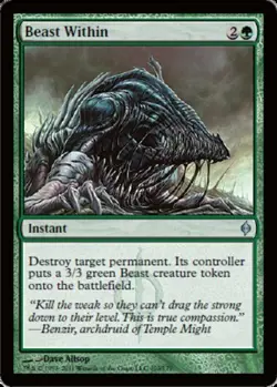 MTG magic cards 1x Beast Within New Phyrexia Light Play, English - Image 1