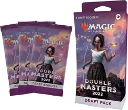 MTG Double Masters 2022 3-Booster Draft Pack | 48 Magic Factory Sealed 195166196435 - Image 1