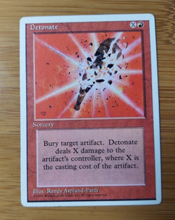 1x Detonate - LP/MP - Alternate Fourth (4th) Edition - SPARROW MAGIC - Image 1